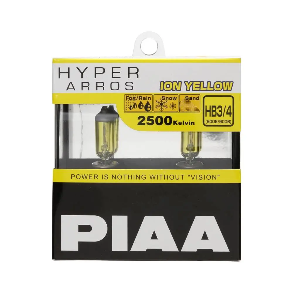 Piaa Hyper Arros 2500K Ion Yellow Halogen Bulb Hb3 / Hb4 1