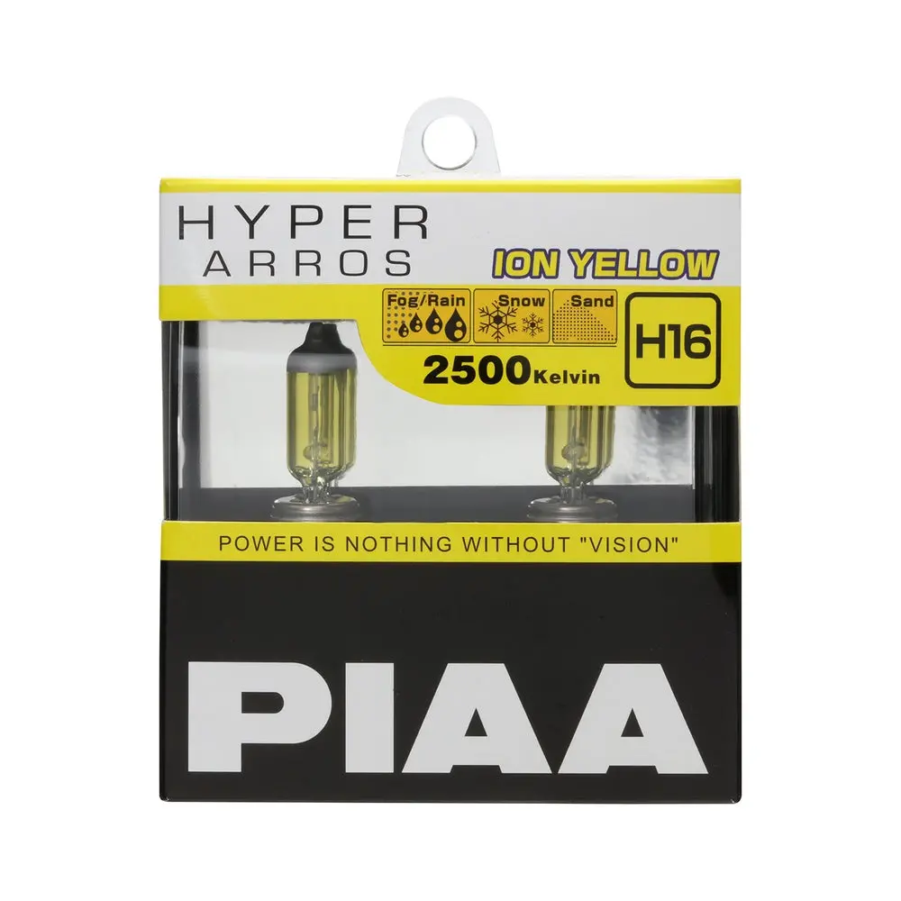 Piaa Hyper Arros 2500K Ion Yellow Halogen Bulb H16 1