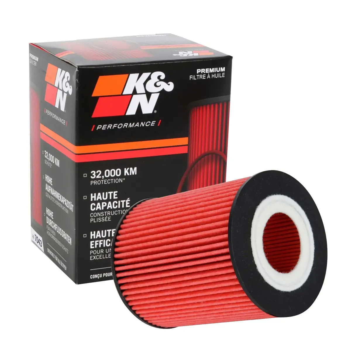 K&N High Performance Oil Filter Hp-7043 1