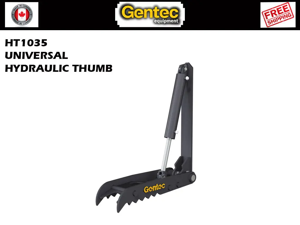 Ht1035 Gentec Universal Hydraulic Excavator Thumbs, 10000-15000 Lbs Excavators 1