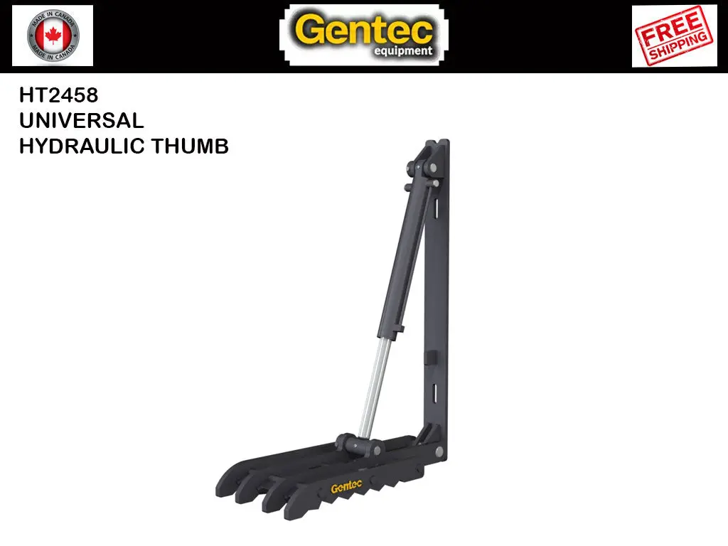 Ht2458 Gentec Universal Mechanical Excavator Thumbs, 40000-54000 Lbs Excavators 1