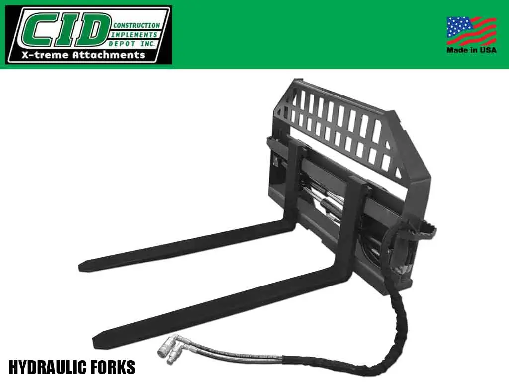 Cid Hydraulic Pallet Forks For Skid Steers 1