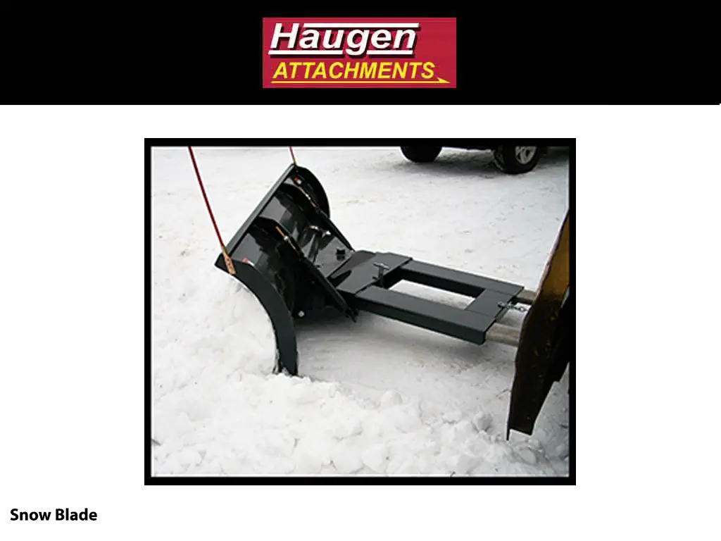 Haugen Fork Mounted Snow Blade For Telehandlers/Forklifts 1