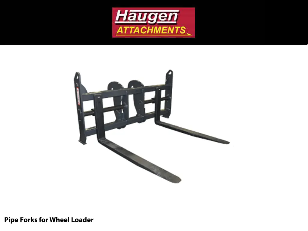 Haugen Pipe Fork For Wheel Loaders 1