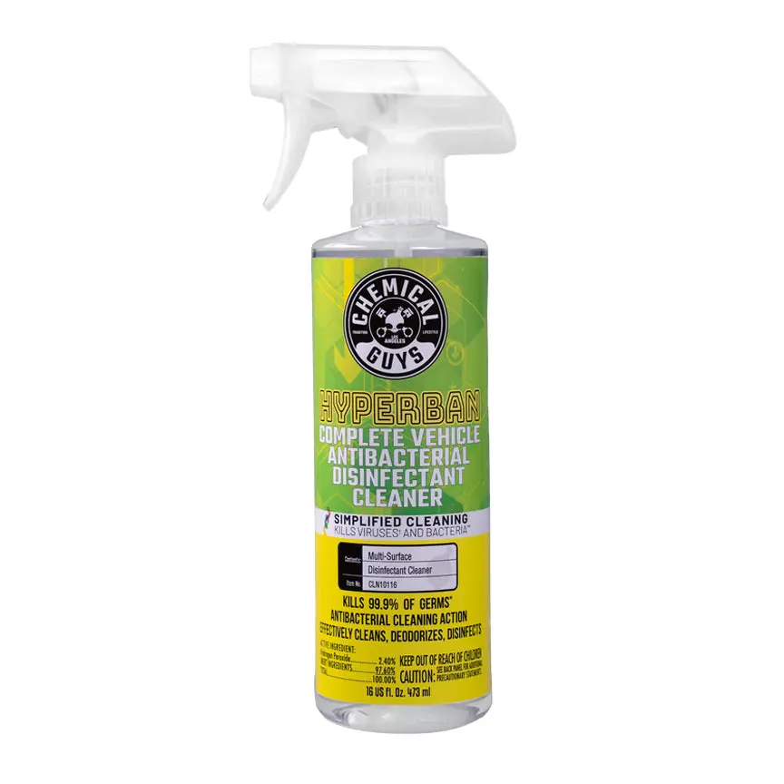 Chemical Guys Hyperban Complete Vehicle Antibacterial Disinfectant Cleaner 16Oz. 1