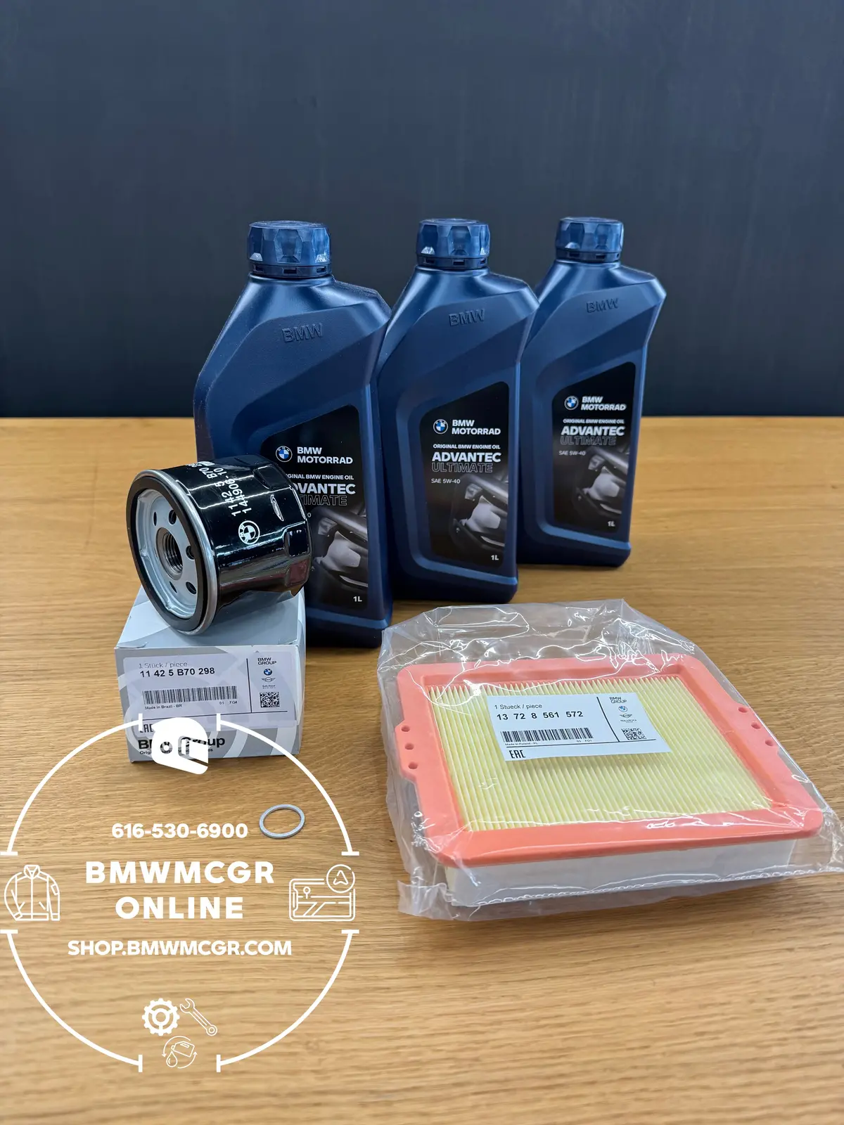 Oil Change Kit With Air Filter For Bmw F750/F800/F850/F900 Twin Models 2019-2026 1