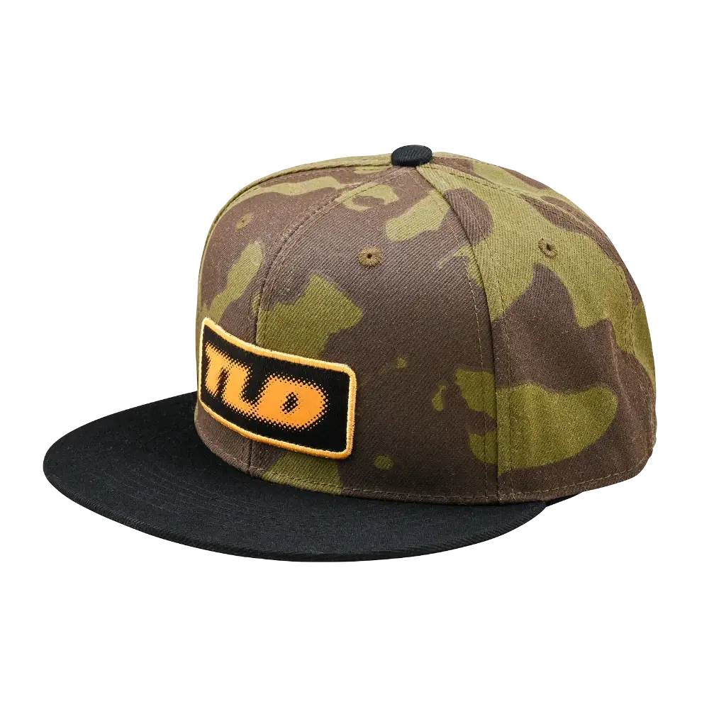 Flat Bill Snapback Fade Out Olive Camo 1