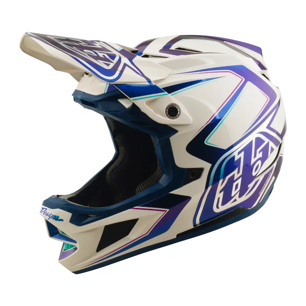 D4 Composite Helmet W/Mips Flared White / Indigo 1