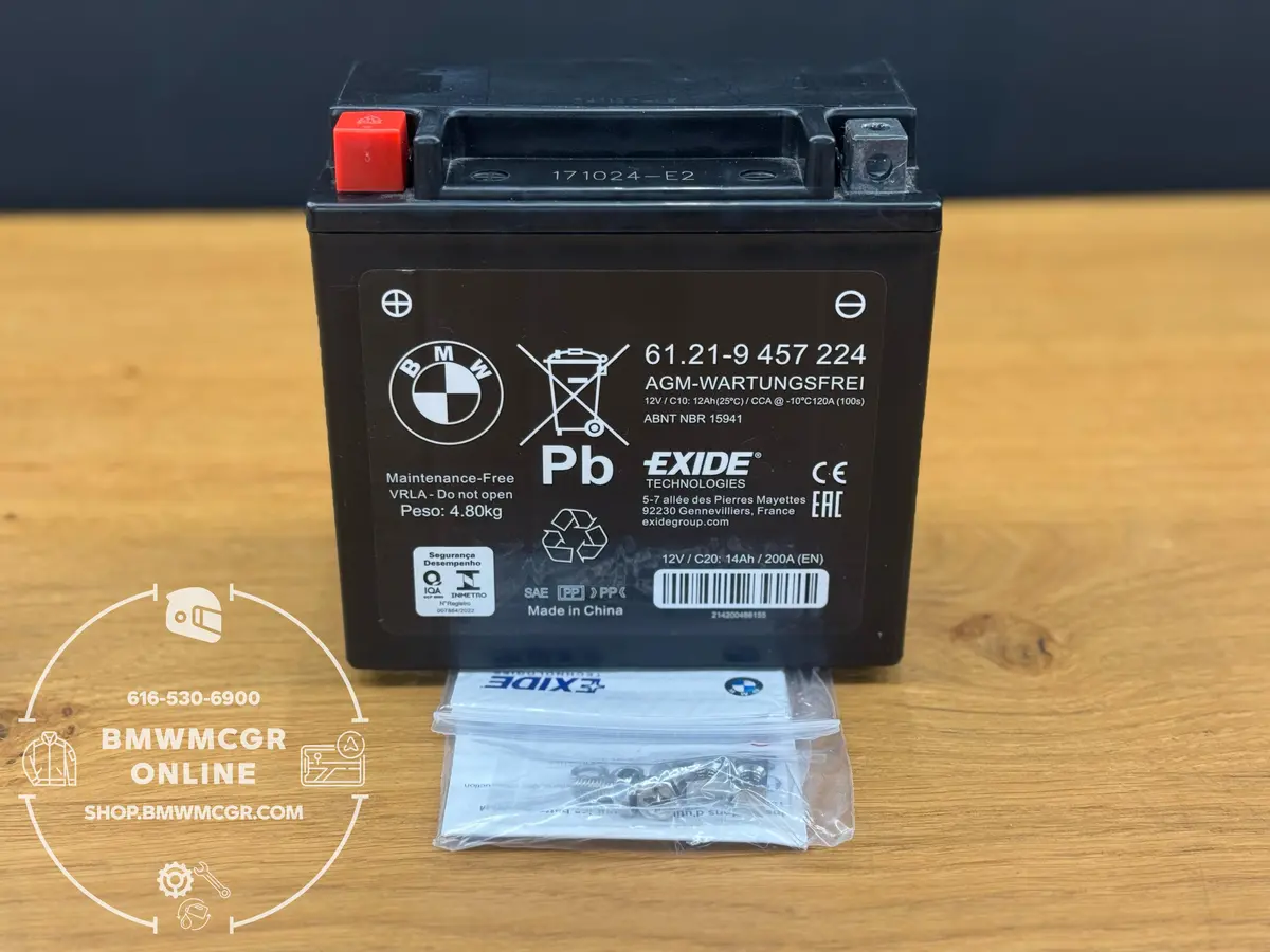 Bmw Agm Battery R1200gs 1250Gs 05-2023 F-Twin Models 650/700/800 St R Gt Gs K1200s/R K1300s/R 1