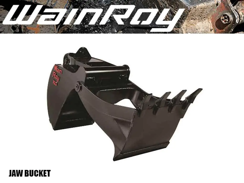 Wainroy Jaw Bucket For 1/4 Yard Tractor Loader Backhoes Up To 16,000 Lbs. 1