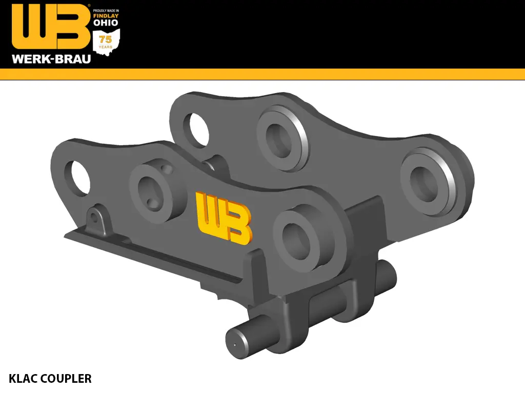 Werk-Brau Klac Coupler For Excavators 2,100 - 5,000 Lbs. Excavators (Mini 05) 1