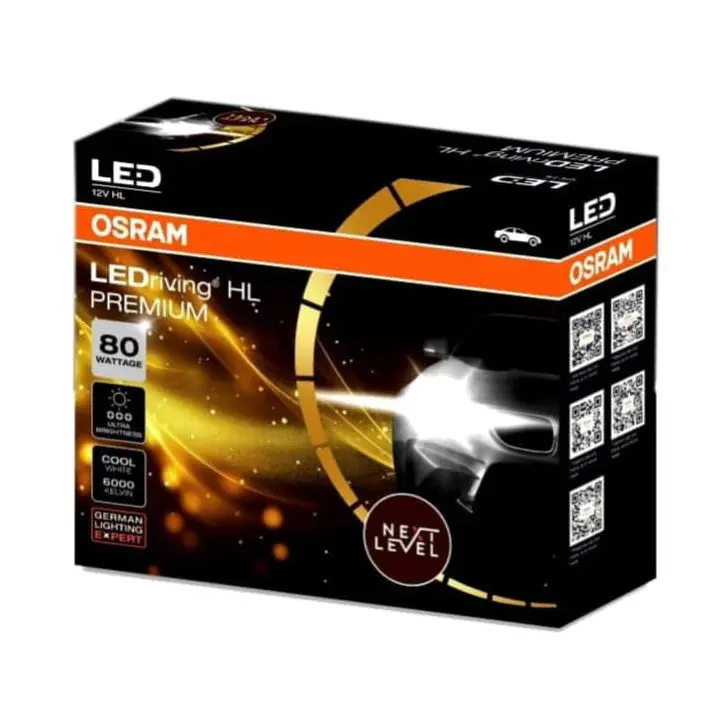 Osram Led Premium Headlight Bulb 6000K, 15000Lm, 80W Hb3/Hb4 1