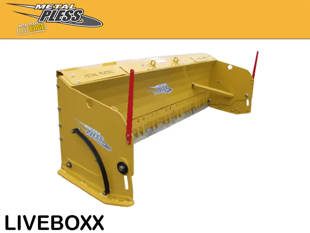 Metal Pless Liveboxx Snow Push For Skid Steer With Segmented Edge 1