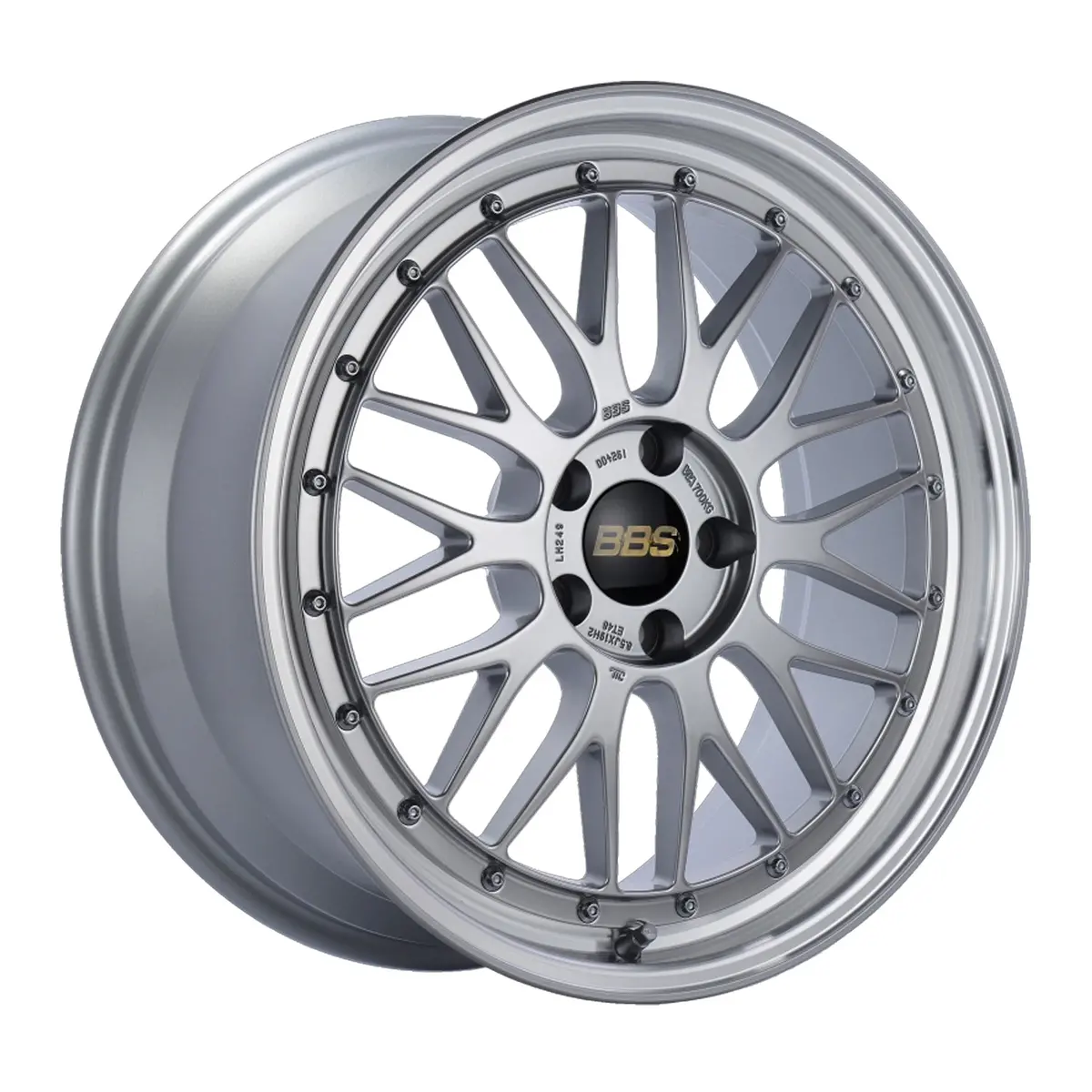 Bbs Wheels (Japan) Lm Diamond Silver With Diamond Cut Rim 18X8.0 1