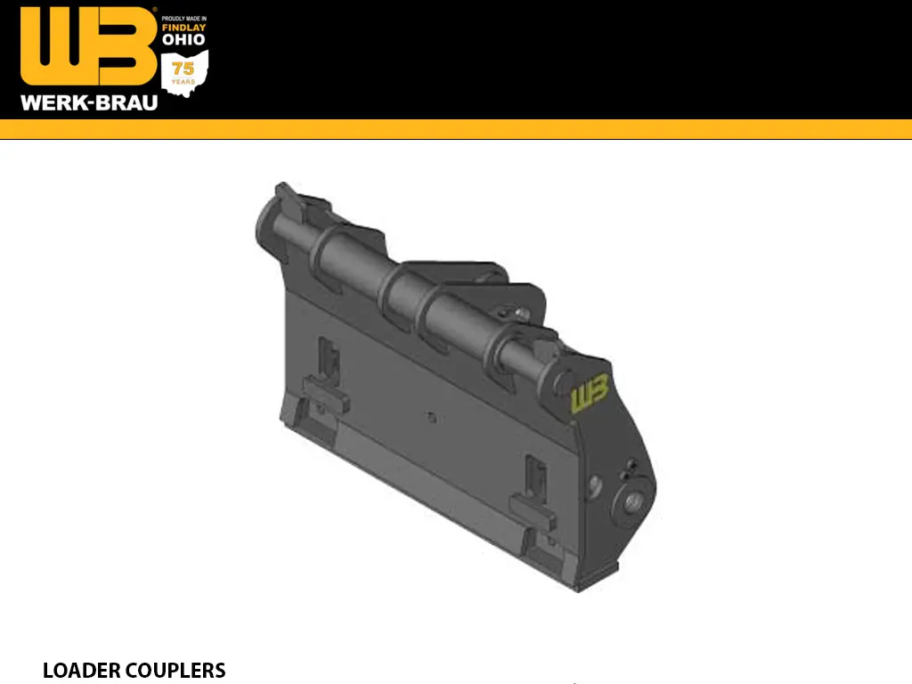 Werk-Brau Hydraulic Couplers For Wheel Loaders 14,000 - 19,000 Lbs. (Class 1) 1