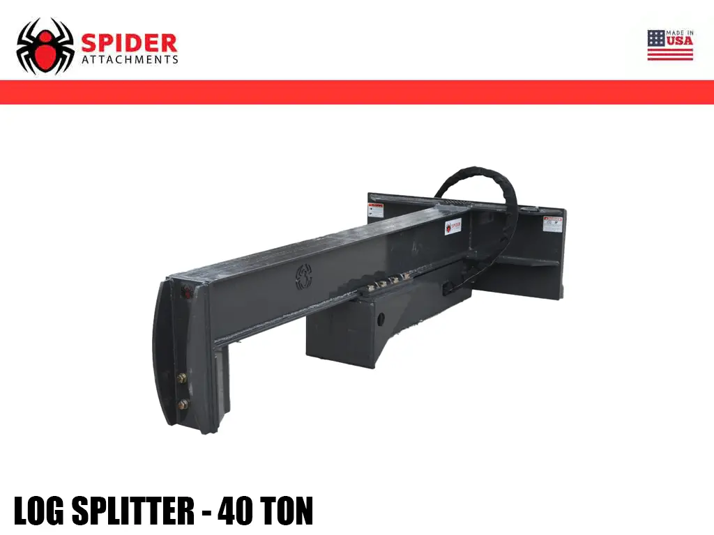 Spider 40 Ton Inverted Log Splitter For Skid Steer 1
