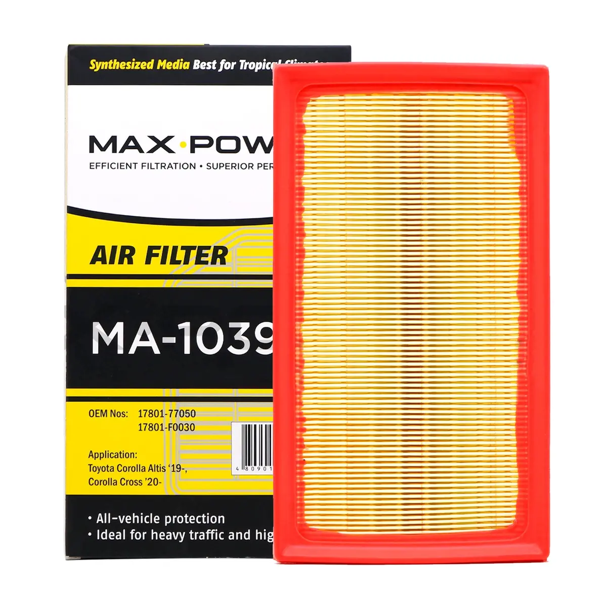 Max Power Air Filter Ma-1039 For Toyota Altis, Corolla Cross 2021-, Rav-4 2016-2021 1