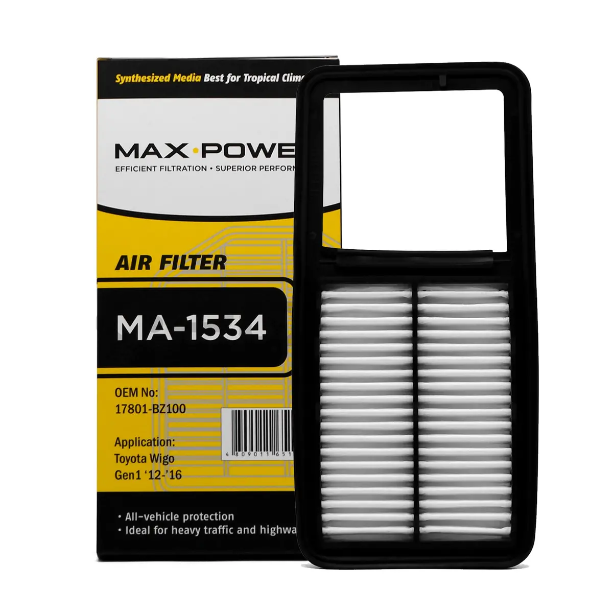 Max Power Air Filter Ma-1534 For Toyota Wigo 2014-2016 1