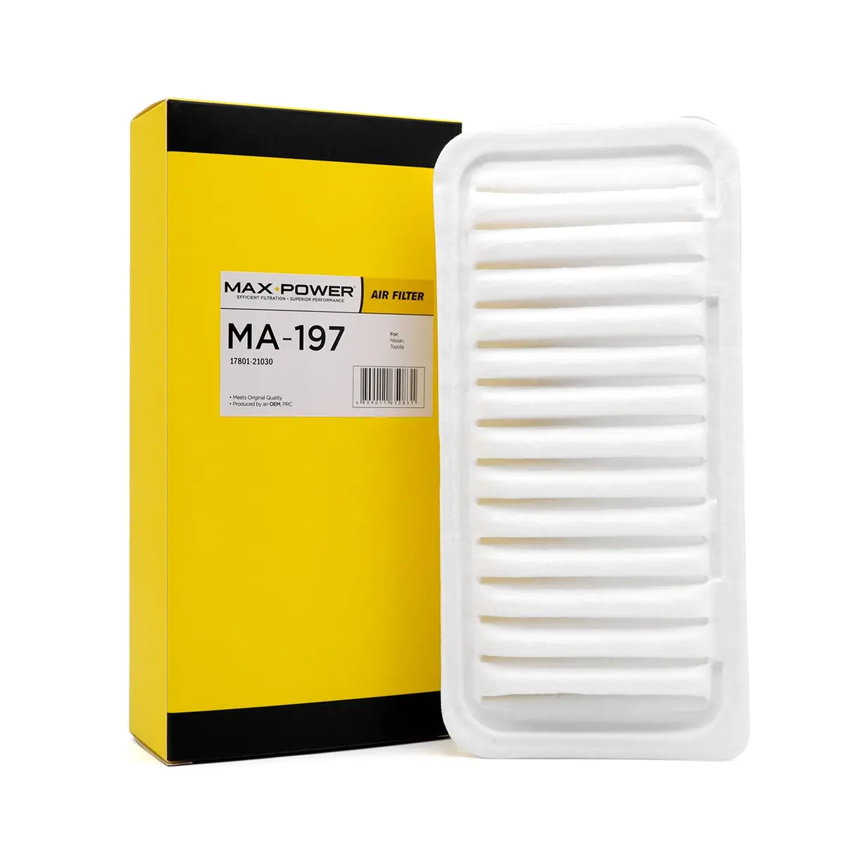 Max Power Air Filter Ma-197 For Toyota Vios E 1.3, 1.5 2003-2007 1