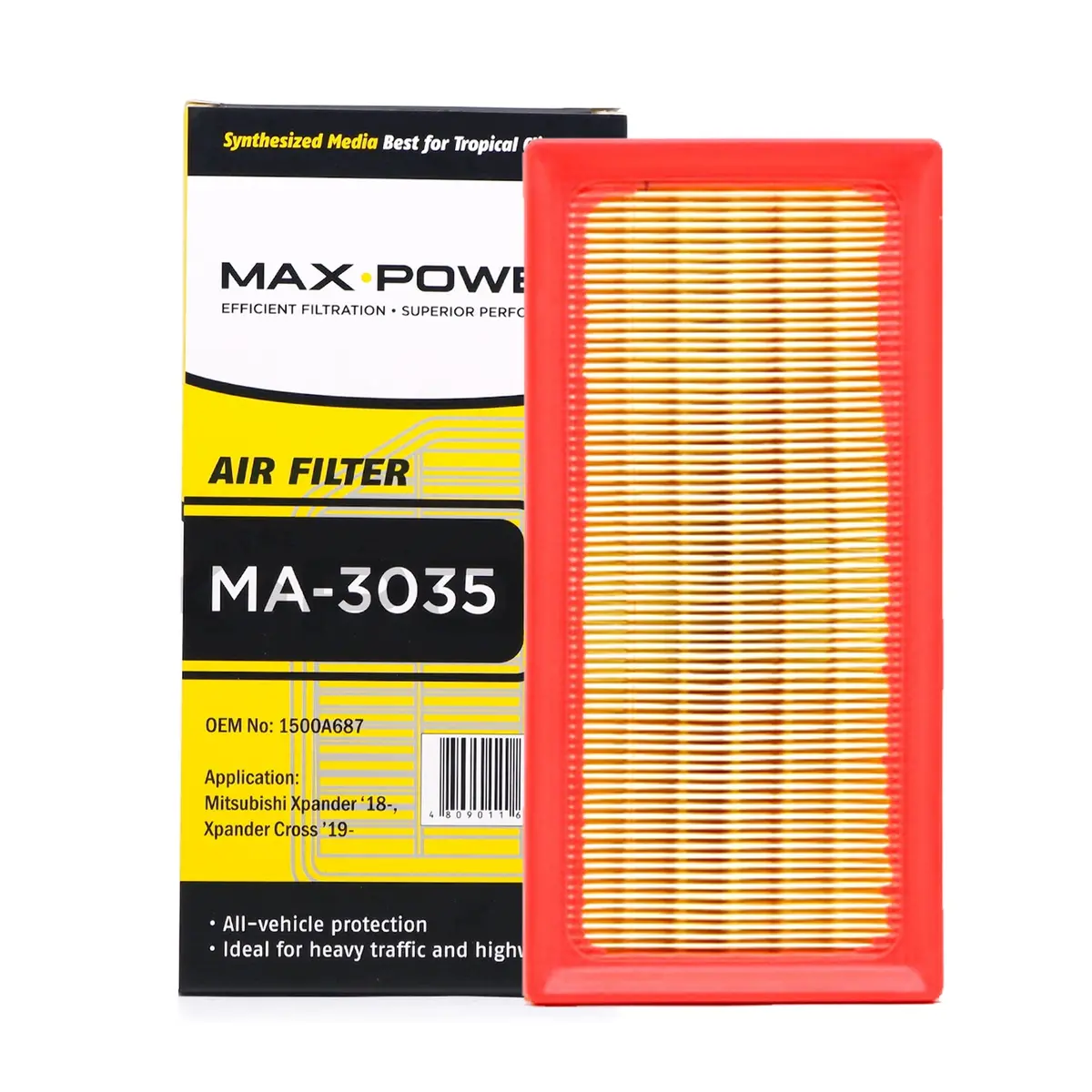 Max Power Air Filter Ma-3035 For Mitsubishi Xpander 2018-2023, Xpander Cross 2019-2023 1
