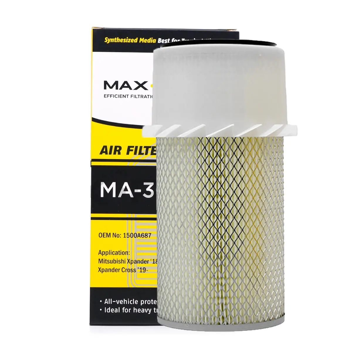 Max Power Air Filter Ma-334S For Mitsubishi L300 Dsi, L200 4D56, Pajero ‘88-92, Nissan Urvan Nv350 '15-Up 1