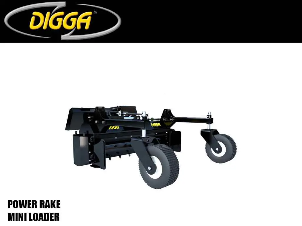 Digga Mini Power Rake For Mini Loaders 1