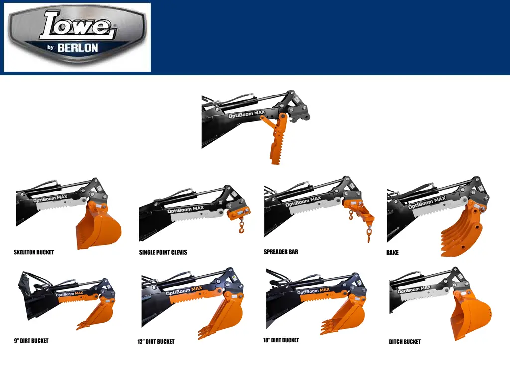 Berlon / Lowe Optiboom Max For Skid Steer Loader 1