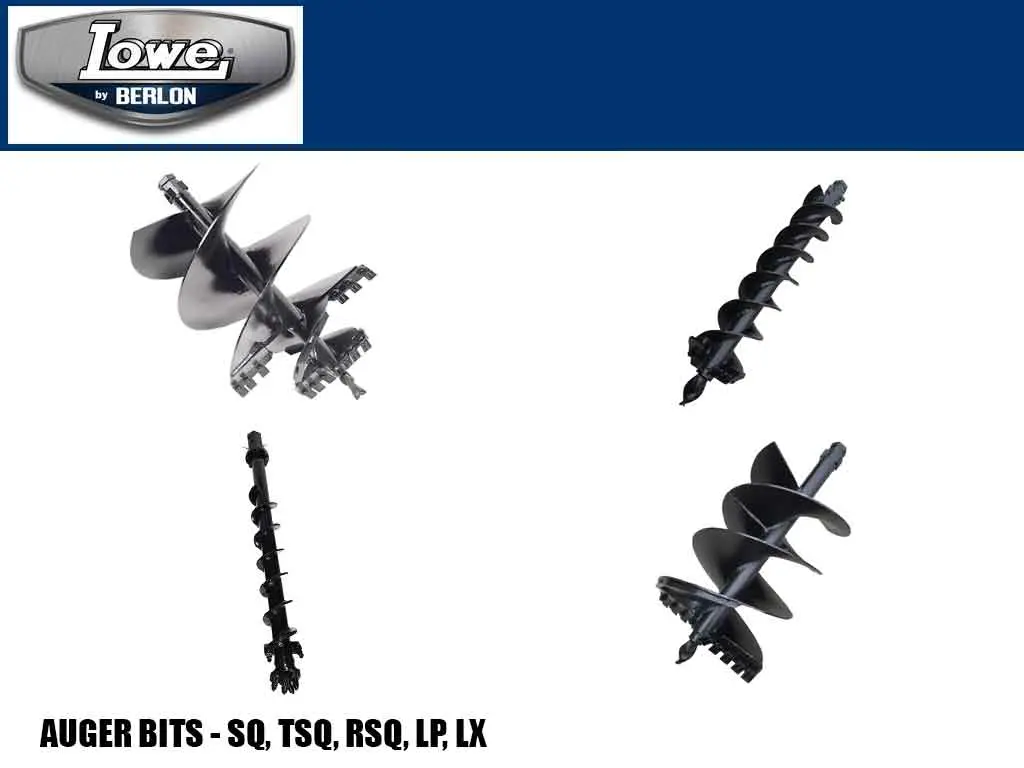 Lowe 3' Long Auger Bits For Mini Loaders 1