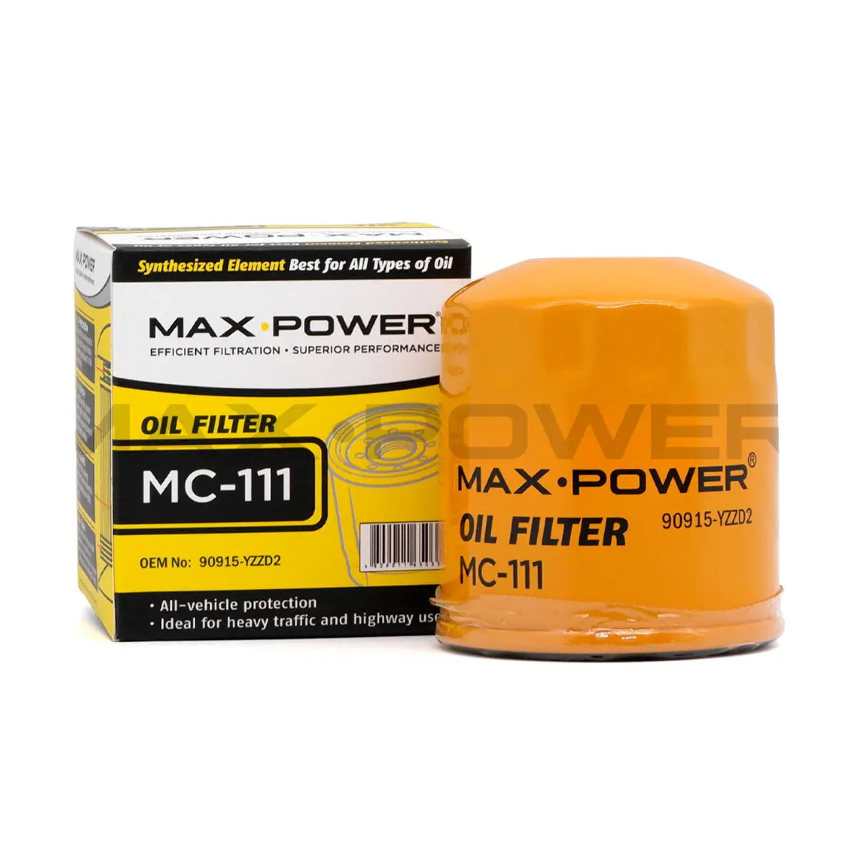 Max Power Oil Filter Mc-111 For Toyota Innova, Fortuner, Hilux, Hiace 2004-2024, Revo Fx 2000-2005 1