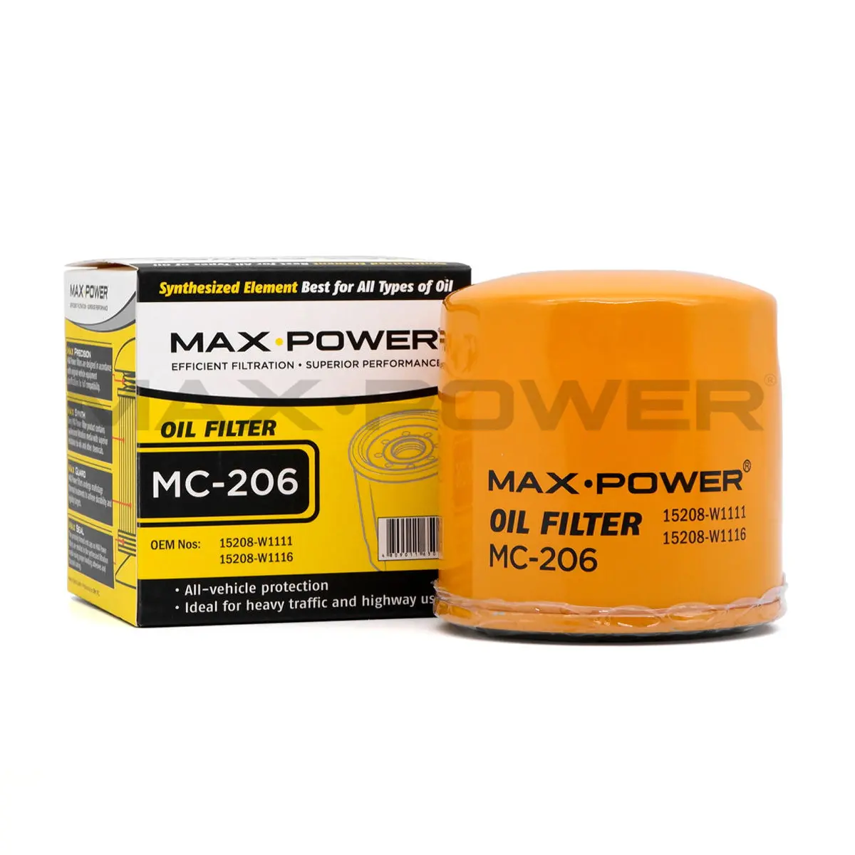 Max Power Oil Filter Mc-206 For Nissan Sentra Dsl, Terrano, Navara 2008- 1
