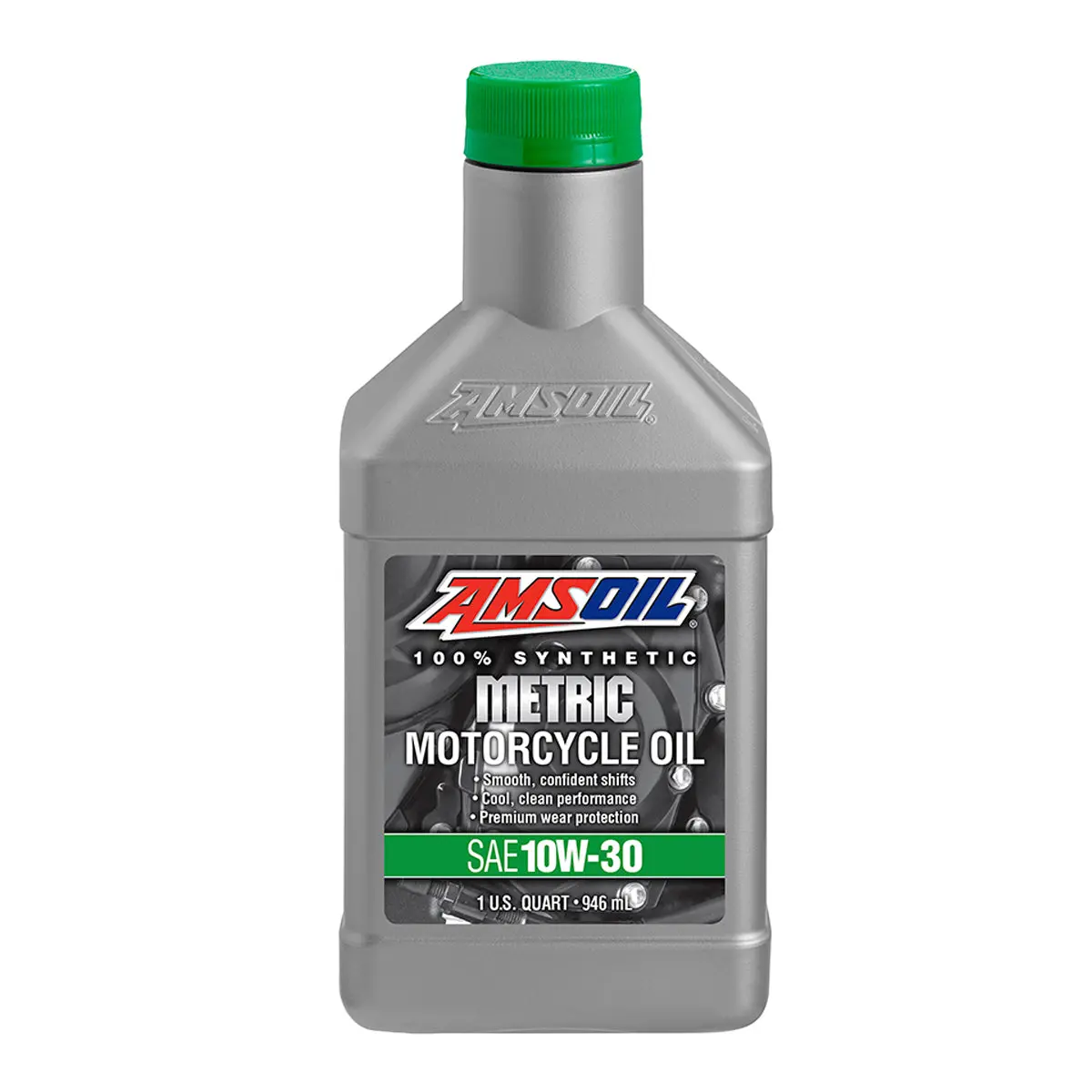 Amsoil 100% Synthetic Metric Motorcycle Oil 10W30 1 Quart 1