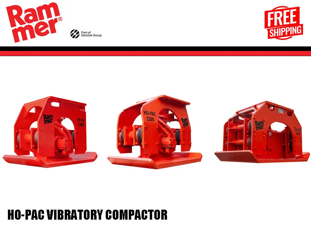 Rammer Vibratory Compactors For Mini Excavators (19000-40000 Lbs Machines) 1