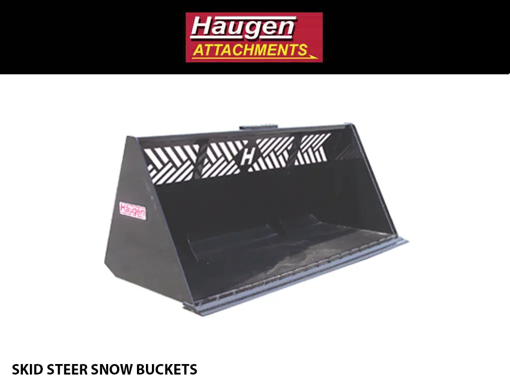 Haugen Snow Buckets For Skid Steers 1