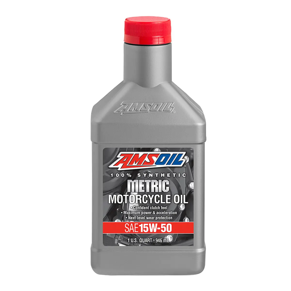 Amsoil 100% Synthetic Metric Motorcycle Oil 15W50 1 Quart 1