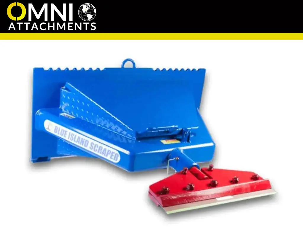 Omni Attachments Blue Island Scraper For Mini Loader 1