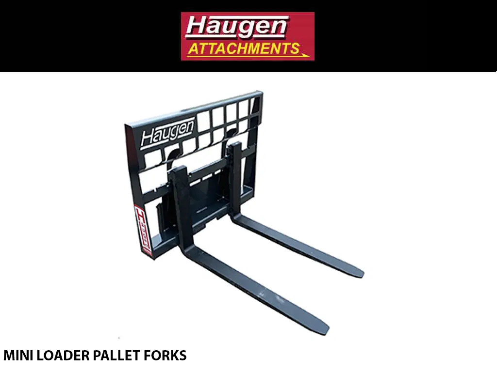 Haugen Pallet Forks For Mini Loader 1