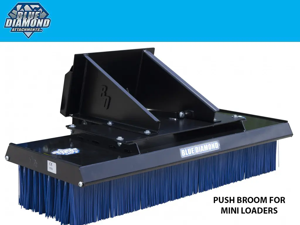 Blue Diamond Push Broom Mini Loader 1
