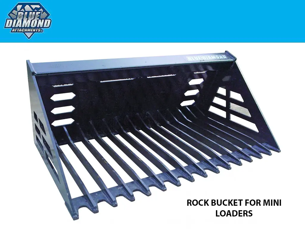 Blue Diamond Mini Rock Bucket, (Ml) Mini Loader 1