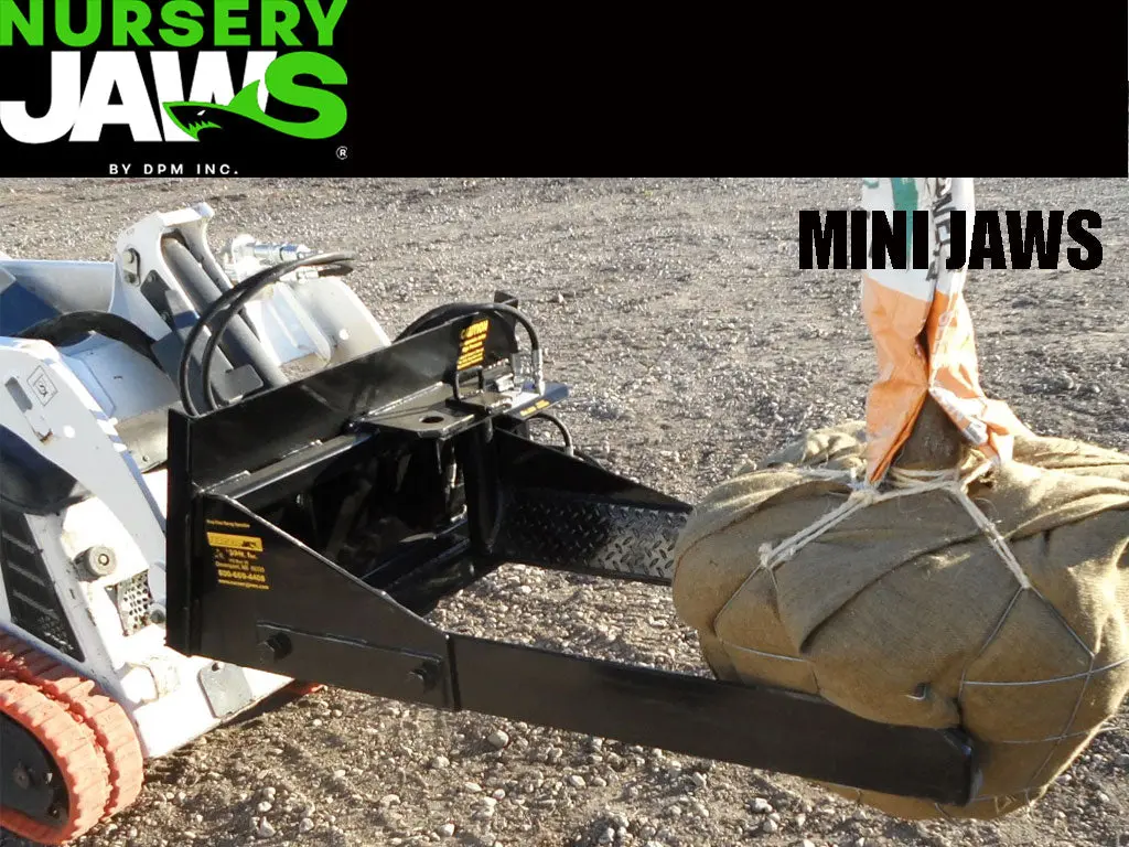 Dpm Nursery Jaws Mini Jaws Heavy Duty Hybrid Style Tree Forks For Mini Loaders 1