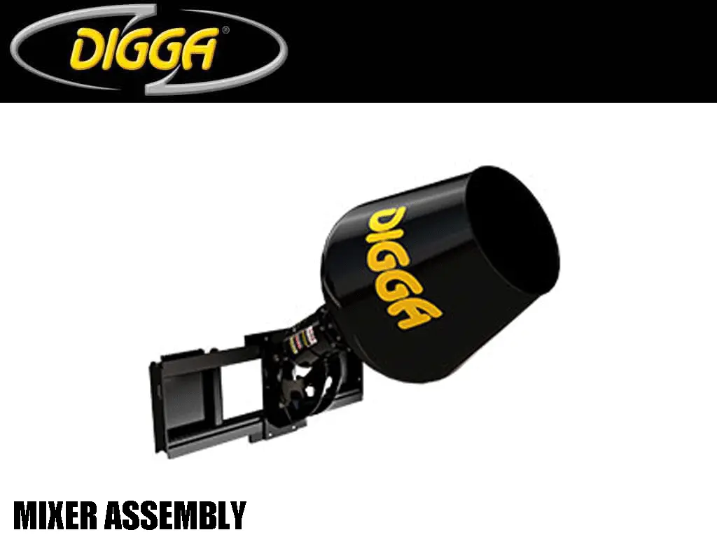 Digga Cement Mixer Bowl And Auger Drive Assembly 1
