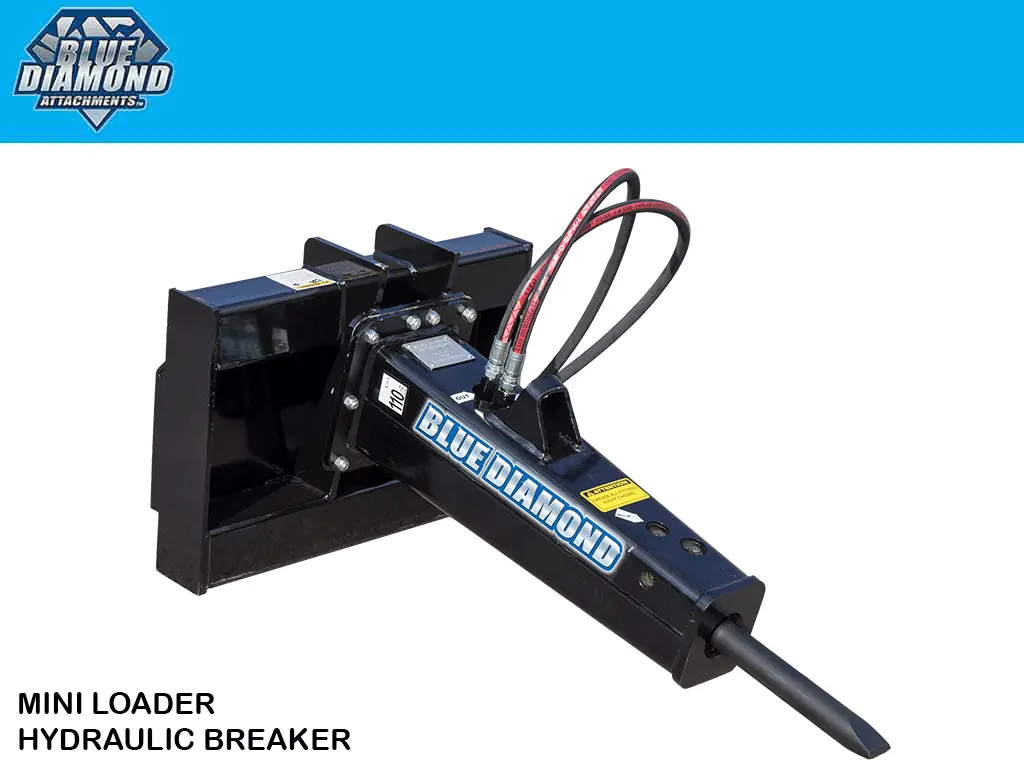 Blue Diamond Hydraulic Breakers For Mini Loaders 1