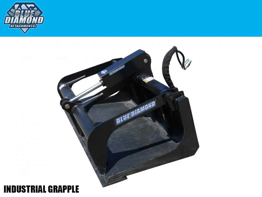 Blue Diamond Industrial Grapple Bucket For Mini Loader 1