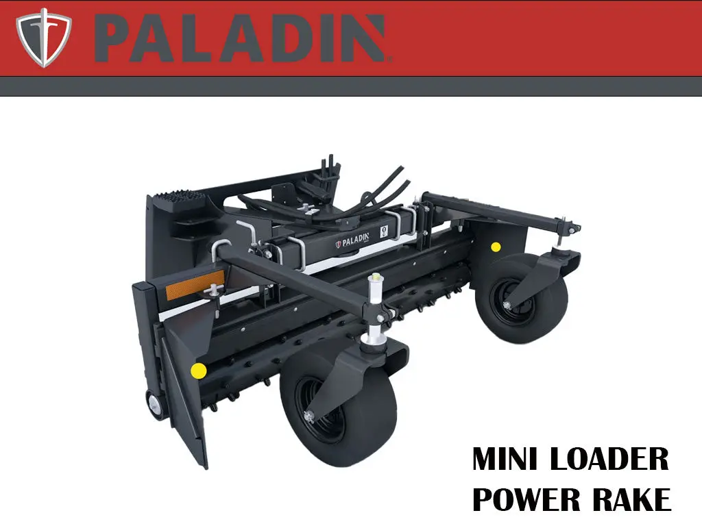 Paladin / Harley D4m Power Rake For Mini Loader 1