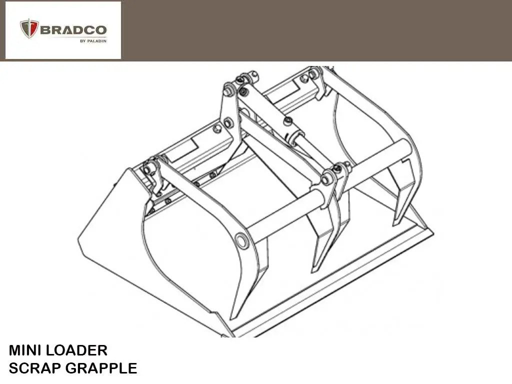 Paladin / Bradco Scrap Grapple For Mini Loader 1