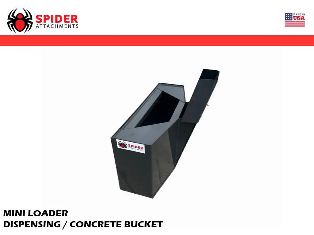 Spider Dispensing / Concrete Bucket For Mini Loader 1