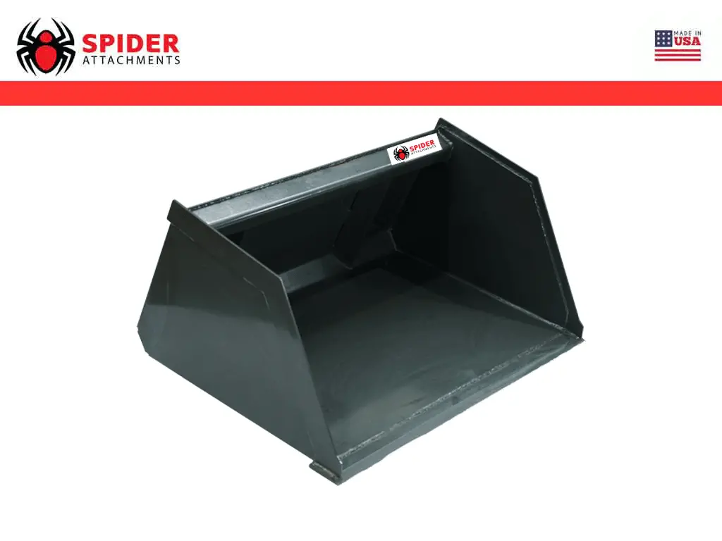 Spider Attachments Snow And Mulch High Capacity Bucket For Mini Loader 1