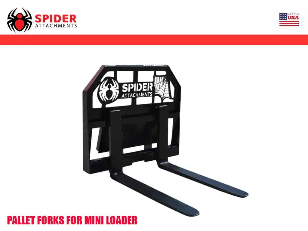 Spider Pallet Forks For Mini Loaders 1
