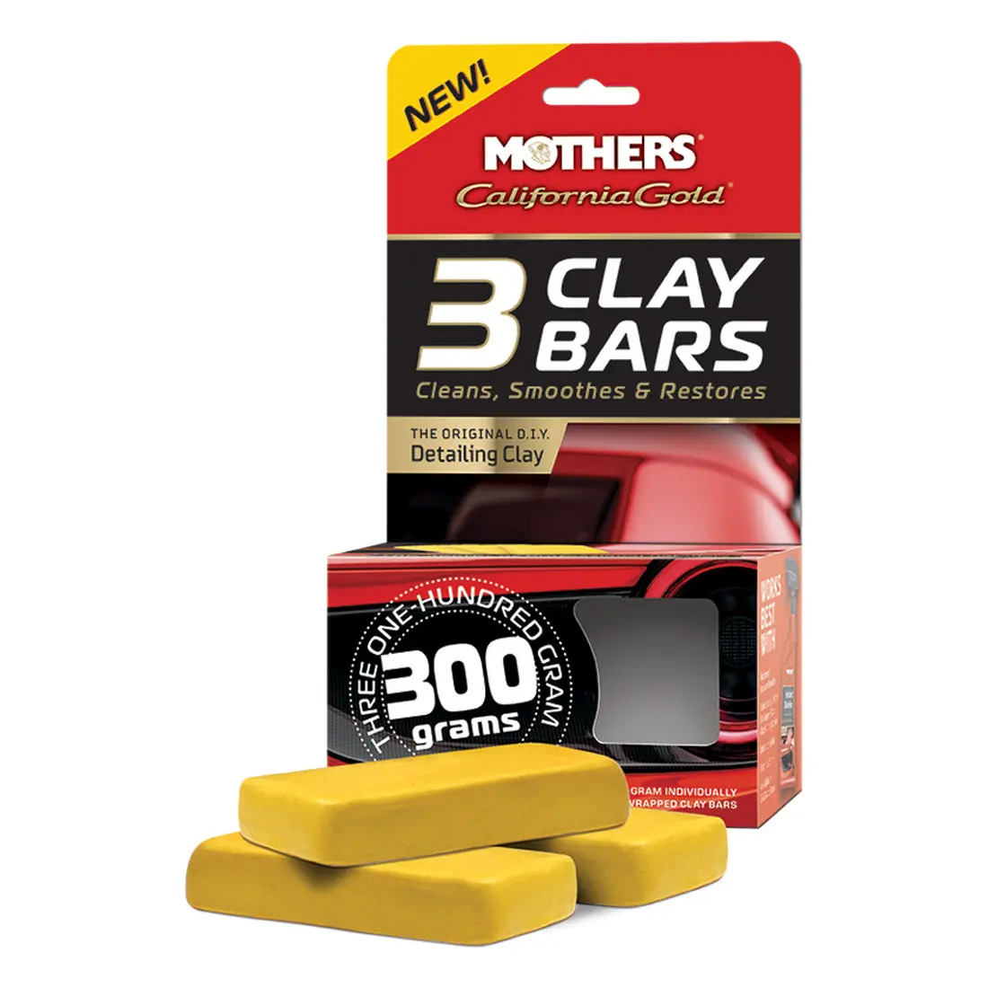 Mothers California Gold 3 Clay Bars 100G 1