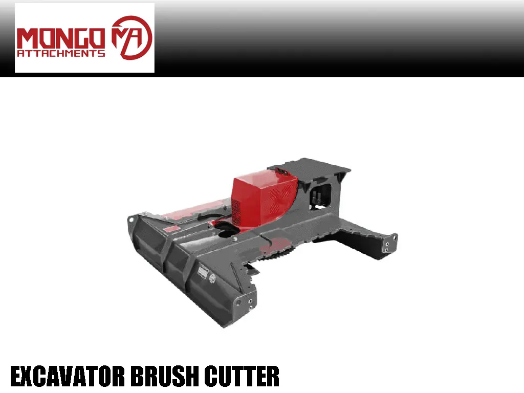 Mongo Attachments Rotary Brush Cutter For 6000 To 20000 Lbs. Excavators 1