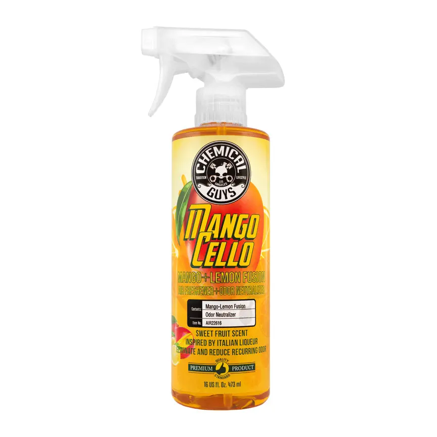 Chemical Guys Air Freshener And Odor Eliminator Mangocello Mango Lemon Fusion Scent 16 Oz. 1